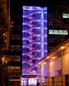 Arquitetura de iluminação em Campus da University of Derby, Inglaterra
