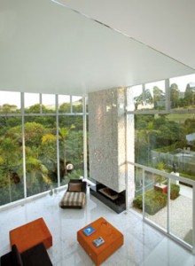 Cubo de vidro residencial