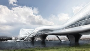 Ponte Paik Nam June Media Bridge, em Seul, capital da Coréia do Sul