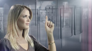 Suzana Werner em campanha publicitária para o vidro