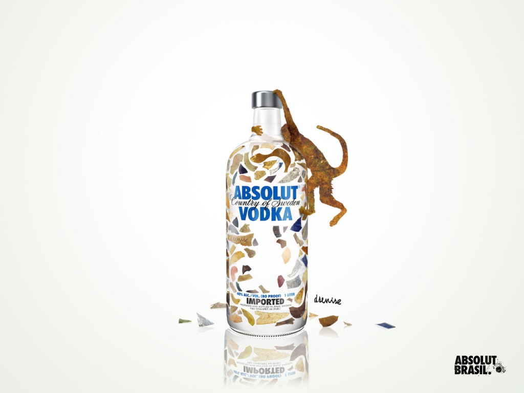 Vodka Absolut Brasil Daniel Senise 1000ml Edição Limitada