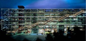 Centre Georges Pompidou, Paris, pelo arquiteto italiano Renzo Piano