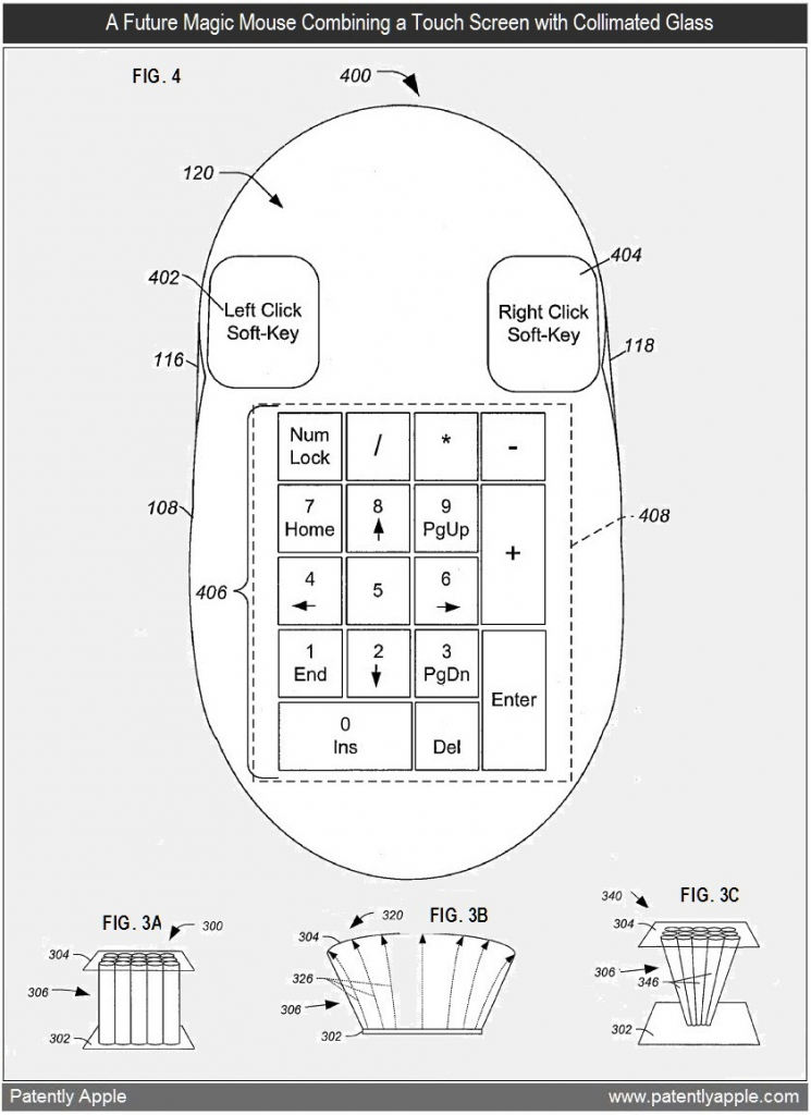 Mouse multi-touch da Apple com vidro colimado