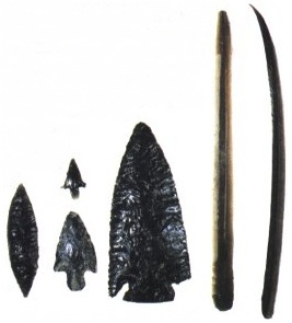 Artefato produzido com obsidiana