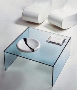 Mesa de centro em vidro por Tonelli Design - Linha EDEN