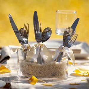 Cachepôs de vidro na decoração