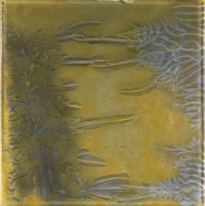 Revestimento em vidro por Ann Sacks - Linha Aura, modelo Sun and Moon