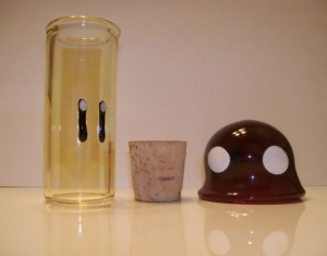 Pote de vidro Toad