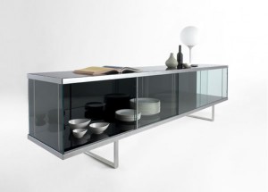 Móveis em vidro por Tonelli Design - Linha Broadway Large