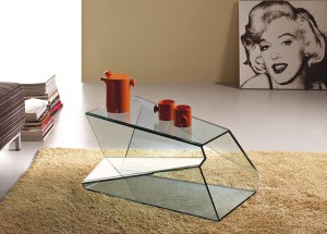 Mesa de centro em vidro por Tonelli Design - Linha Dekon