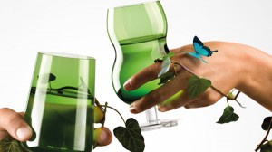 Copos de vidro verde - Coleção Forest da Ilio Glass