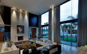 Sala de Estar em Pe Direito Duplo - Casa Nova Lima - MG