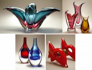 Vasos Decorativos em Vidro Murano