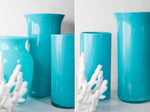 Vasos e Potes de Vidro Pintado
