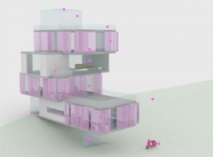 Casa da Barbie Arquiteta por Ting Li e Maja Paklar