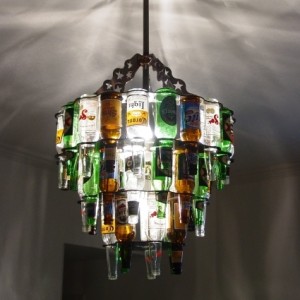 Lustres Artesanais com Garrafas de Cerveja - Barlite