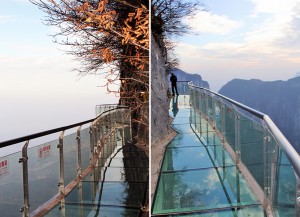 Ponte de Vidro na Montanha Tianmen - China
