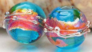 Contas de Vidro Lampwork por Kitty