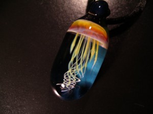Pingente em Vidro Lampwork por Chip Moore