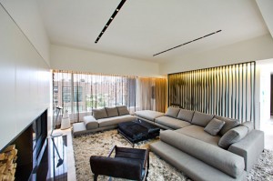 Living de Apartamento PH New York por Innocad, em Manhattan
