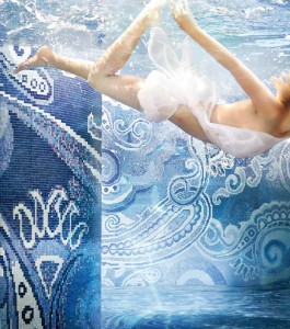 Piscinas com Mosaicos de Pastilhas de Vidro por Sicis