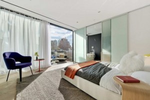 quarto-de-casal-de-apartamento-duplex-de-dois-quartos-em-tribeca-manhattan
