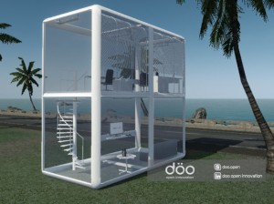 escritorio-pre-fabricado-em-vidro-e-metal-pelo-designer-andre-sola