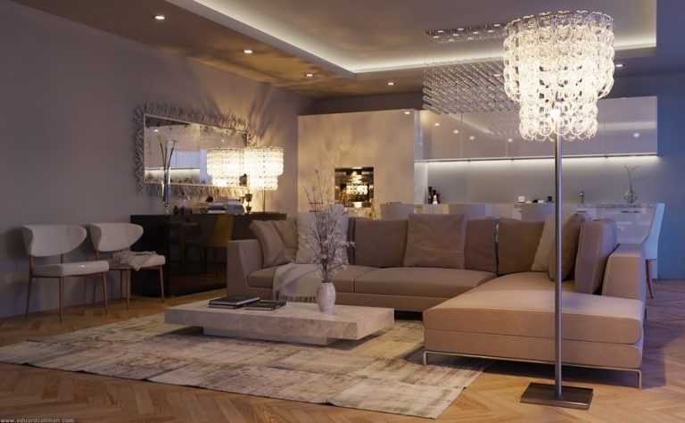 Lustres e luminárias de cristal dão toque de realeza à decoração