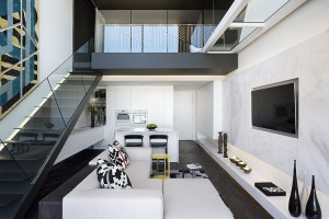 sala-e-cozinha-integradas-loft-duplex-na-cidade-do-cabo