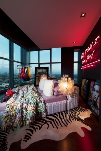 decoracao-exotica-quarto-cobertura-em-los-angeles