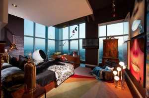 decoracao-fashionista-quarto-cobertura-em-los-angeles