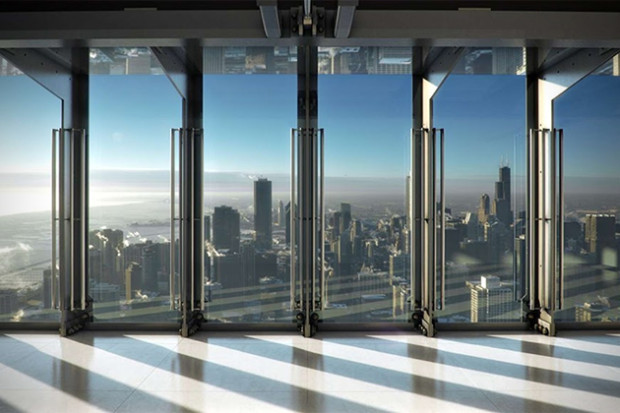 janela-de-vidro-do-tilt-em-chicago