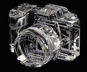 maquina-digital-slr-em-vidro