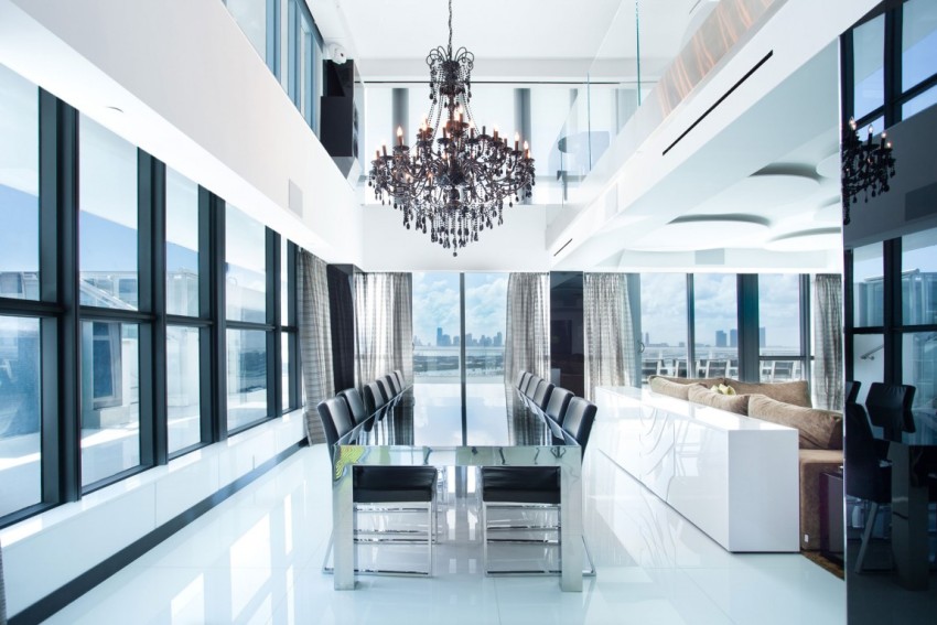 decoracao-luxuosa-sala-de-jantar-cobertura-duplex-em-miami-biscayne-bay