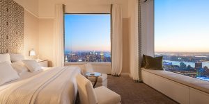 quarto-de-casal-fachada-de-vidro-432-park-avenue-em-nova-york