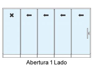sistema-roll-door-quatro-portas-de-correr-e-um -fixo
