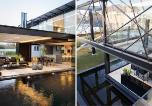 espelho-de-agua-casa-em-vidro-e-vigas-de-aco-preto-midrand-africa-do-sul